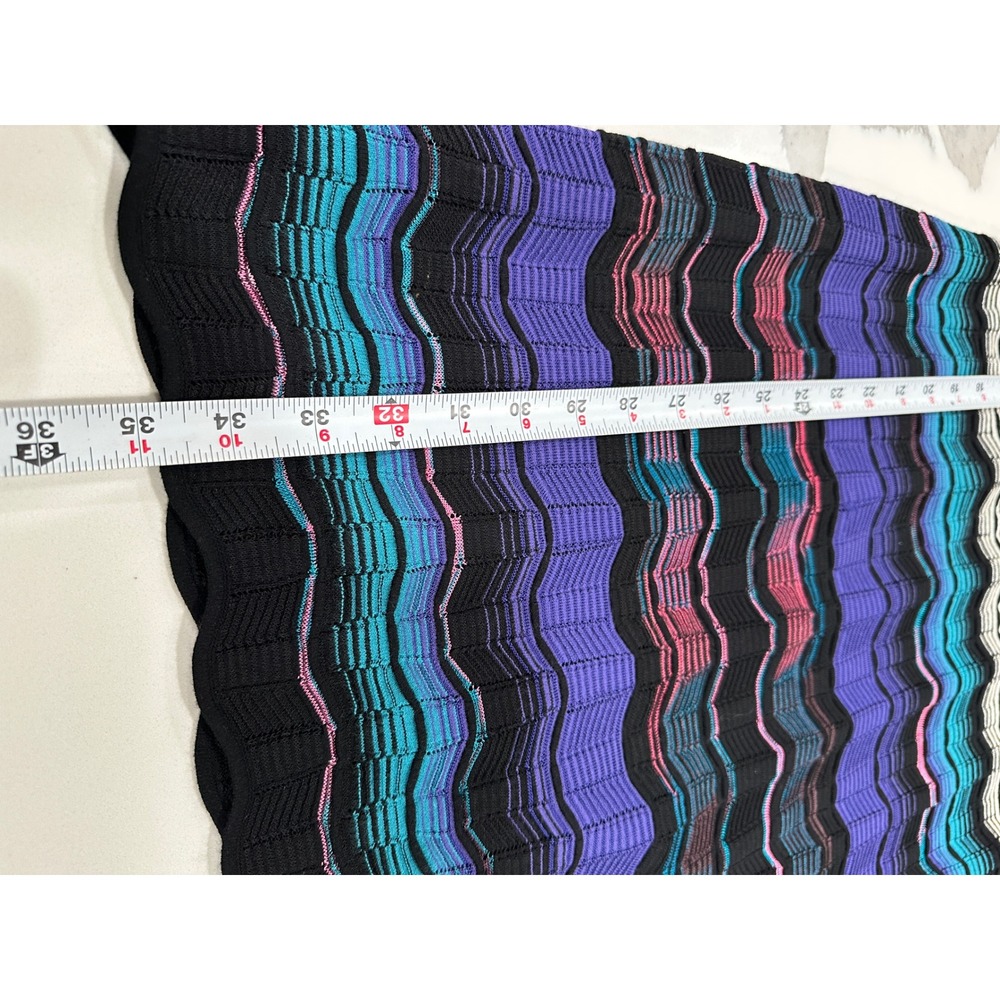 M Missoni Zigzag Knit Sleeveless Dress Purple Blue Black IT 40 US 4 - Picture 3 of 5